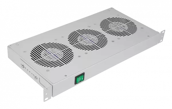 Вентиляторный модуль , 3 вентилятора с термодатчиком 35С ВМ-3-19"-Ш со шнуром ССД