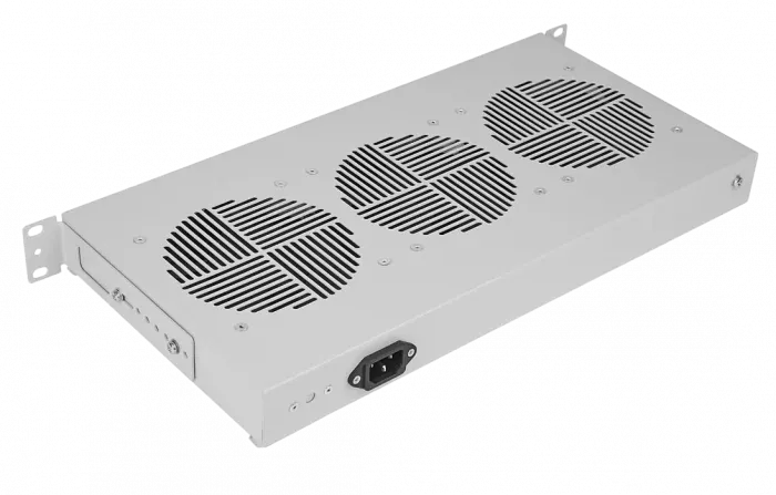 Вентиляторный модуль , 3 вентилятора с термодатчиком 35С ВМ-3-19"-Ш со шнуром ССД