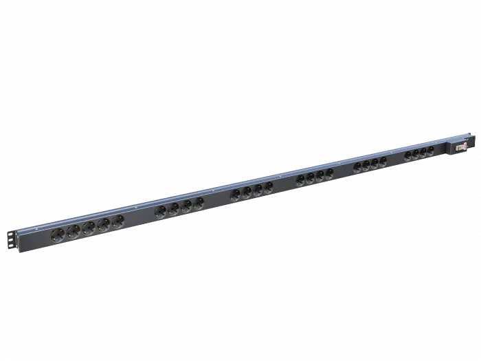 Вертикальный блок розеток,БР-25SСH-16A-К 16А, 25 розеток Schuko, 42-48U, колодка