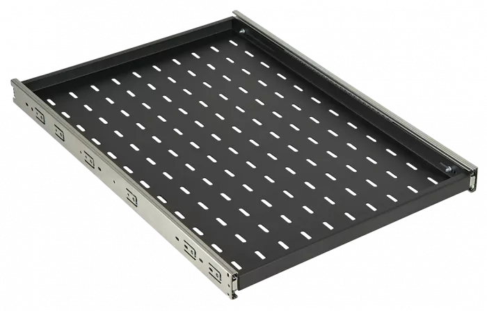 Полка перфорированная выдвижная ПВ-55(550х420) чёрная ССД