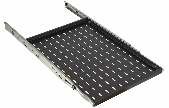 Полка перфорированная выдвижная ПВ-55(550х420) чёрная ССД