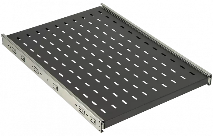 Полка перфорированная выдвижная ПВ-55(550х420) чёрная ССД