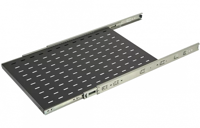 Полка перфорированная выдвижная ПВ-55(550х420) чёрная ССД