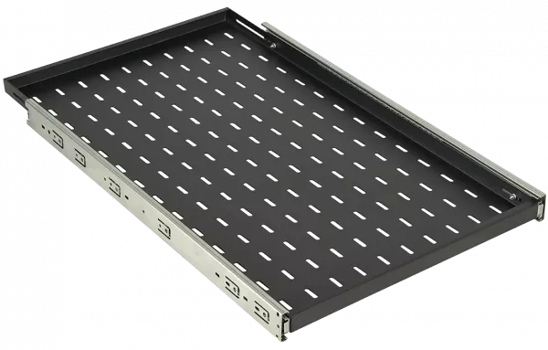 Полка перфорированная выдвижная ПВ-75(750х420) чёрная ССД