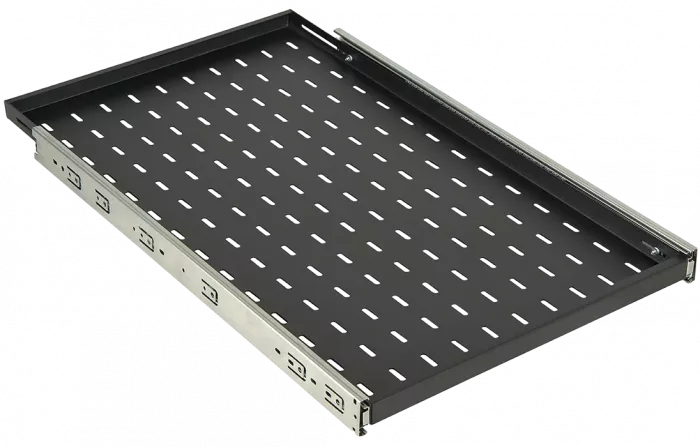Полка перфорированная выдвижная ПВ-75(750х420) чёрная ССД