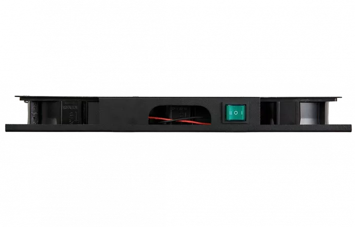 Вентиляторный модуль потолочный чёрный, 3 вентилятора с термодатчиком 35С ВМ-3П-Ч ССД