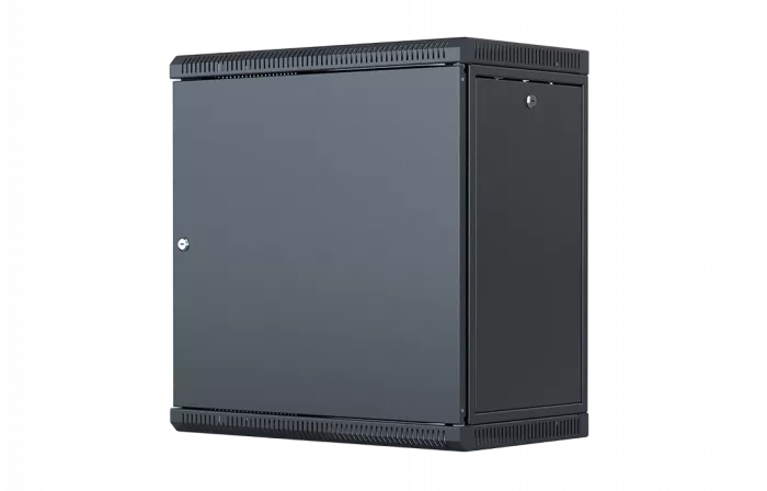 Шкаф телекоммуникационный настенный разборный со съемными боковыми стенками 19”,12U(600x350), ШТ-НСрМ-12U-600-350-М-Ч дверь металл черный