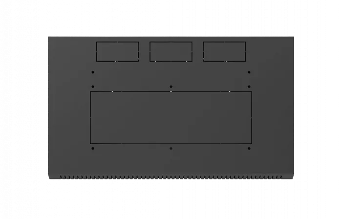 Шкаф телекоммуникационный настенный разборный черный 19”,6U(600x550), ШТ-НСр-6U-600-550-С-Ч дверь стекло ССД