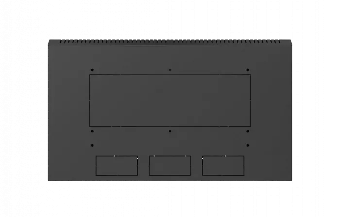Шкаф телекоммуникационный настенный разборный черный 19”,6U(600x550), ШТ-НСр-6U-600-550-С-Ч дверь стекло ССД