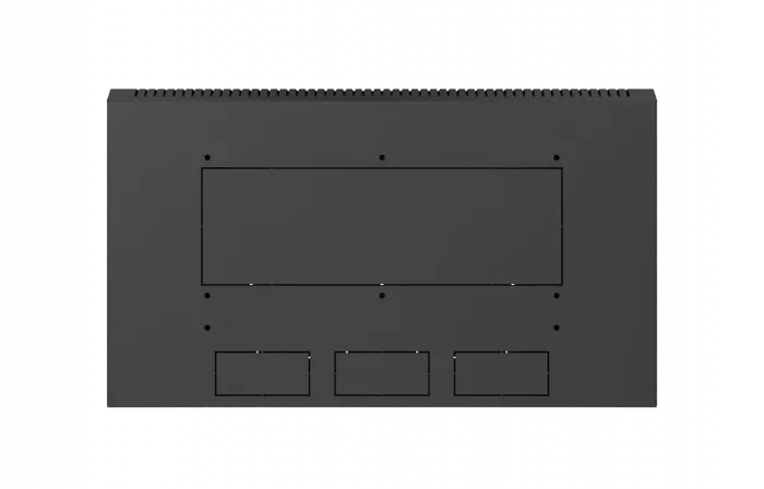 Шкаф телекоммуникационный настенный разборный черный 19”,6U(600x450), ШТ-НСр-6U-600-450-П-Ч дверь перфорированная ССД