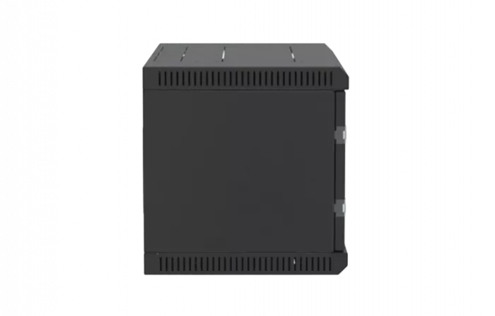 Шкаф телекоммуникационный настенный разборный черный 19”,6U(600x450), ШТ-НСр-6U-600-450-П-Ч дверь перфорированная ССД