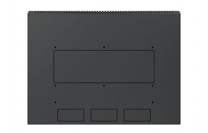 Шкаф телекоммуникационный настенный разборный черный 19”,18U(600x550), ШТ-НСр-18U-600-550-М-Ч дверь металл ССД