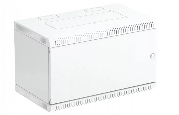 Шкаф телекоммуникационный настенный разборный 19”,6U(600x550), ШТ-НСр-6U-600-550-М дверь металл ССД