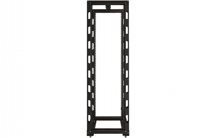 Стойка телекоммуникационная двухрамная СТ-38U-2М-К-Ч черная (комплектная) ССД