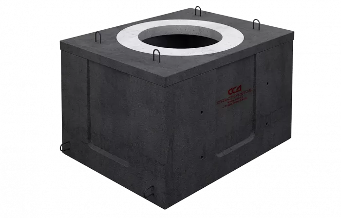 Колодец ККСр-1-10(80) ГЕК-ССД (В20) в двухслойной битумно-латексной гидроизоляции