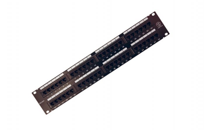 04-0022-1 REXANT Патч-панель 19", 1U, 48 портов RJ-45, категория 5e, Krone IDC