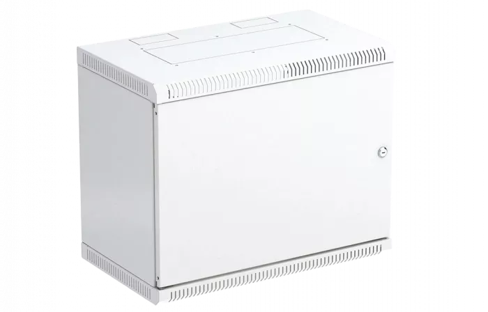 Шкаф телекоммуникационный настенный разборный 19”,9U(600x350), ШТ-НСр-9U-600-350-М дверь металл ССД