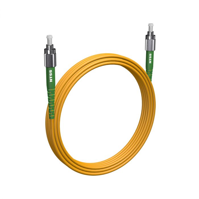Армированный шнур оптический NTSS spc FC/APC-FC/APC 9/125 3.0мм 10м LSZH (патч-корд)