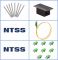 Кросс NTSS оптический настенный Микро 8, укомплектованный, 4 порта LC/APC duplex, 9/125 мкм (сплошная панель, ложемент, пигтейлы, КДЗС, адаптеры) серый RAL 7035