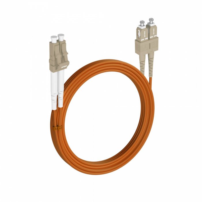 Шнур оптический NTSS PREMIUM dpc LC/UPC-SC/UPC 50/125 3.0мм 20м LSZH (патч-корд)