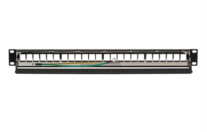 02-0054 REXANT PRO Патч-панель наборная 19", 1U, 24 порта, STP