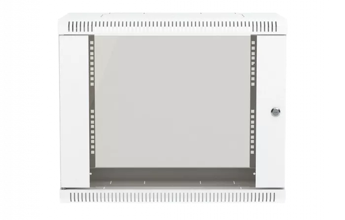 Шкаф телекоммуникационный настенный разборный 19”,12U(600x550), ШТ-НСр-12U-600-550-С дверь стекло ССД