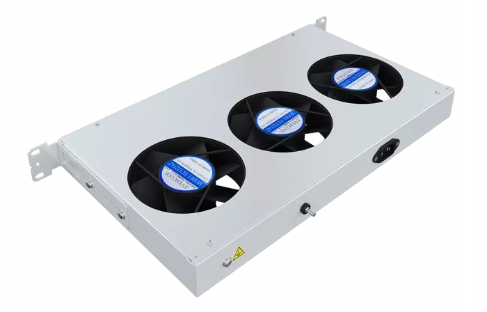 Вентиляторный модуль , 3 вентилятора с цифровым термореле ВМ-3-19"-Т-2 ССД