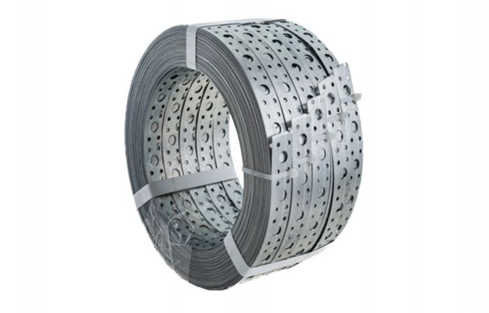 Лента монтажная перфорированная прямая 20х0,5 (25м) оцинкованная