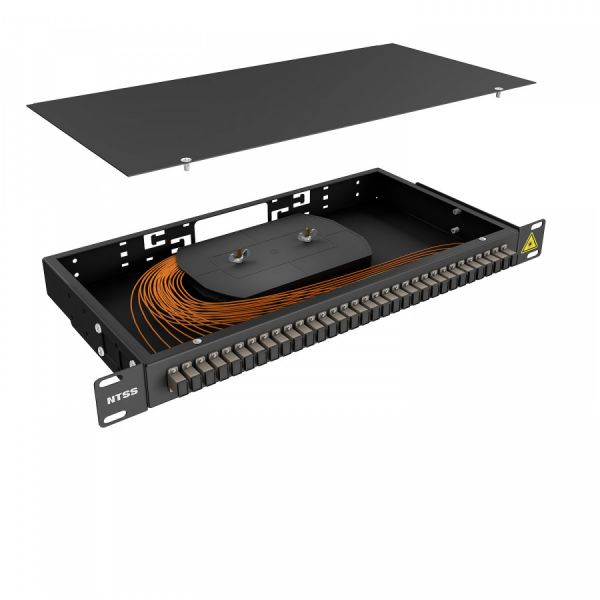 Кросс 19" NTSS PREMIUM, предсобранный 1U, 32 порта SC/UPC 62.5/125 мкм, черный