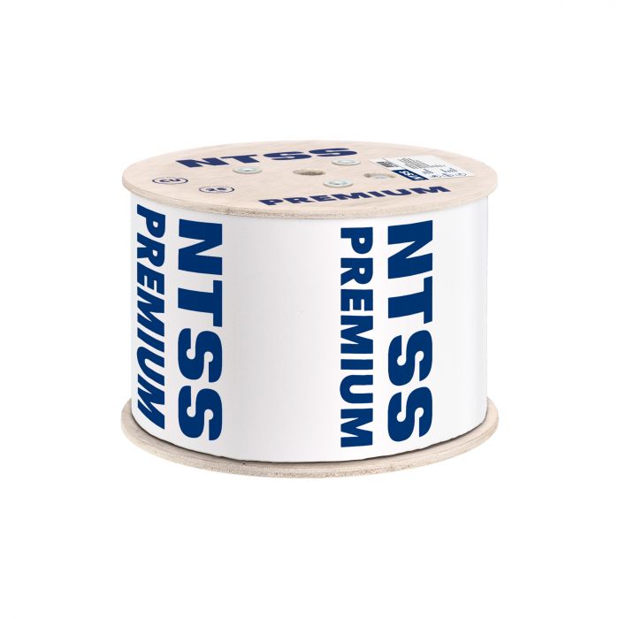 Кабель витая пара NTSS PREMIUM U/FTP 6A 4 пары одножильный 23AWG LSZH внутренний нг(А)-HF 305м серый