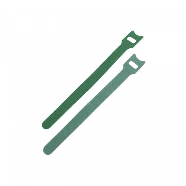 Хомут липучка 210х16 зеленый (упак 20шт)