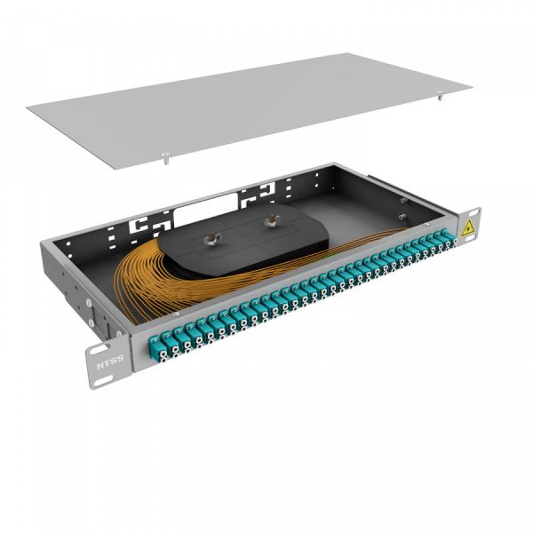 Кросс 19" NTSS PREMIUM, предсобранный 1U, 32 порта LC/UPC duplex, 50/125 мкм OM3