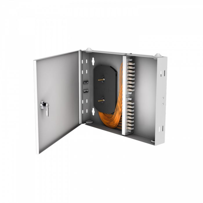 Кросс настенный NTSS PREMIUM, предсобранный, 10 портов LC/UPC duplex, 50/125 мкм