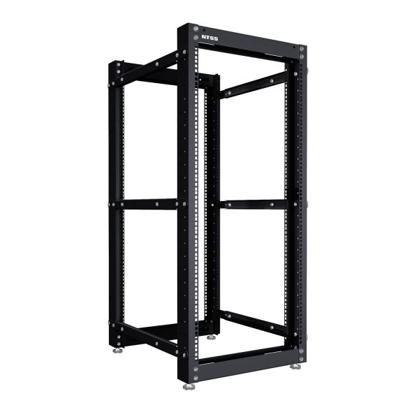 Стойка серверная NTSS OR двухрамная 24U 600-1000мм, комплект ножек, черный RAL 9005