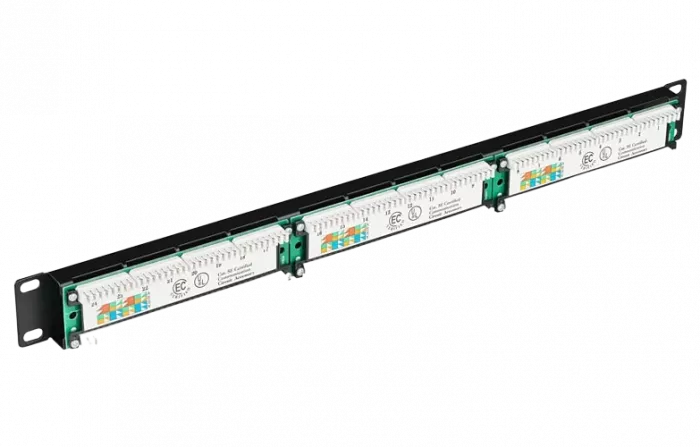 PP24-1UC5EU-D05 ITK 1U патч-панель кат.5Е UTP, 24 порта (Dual)