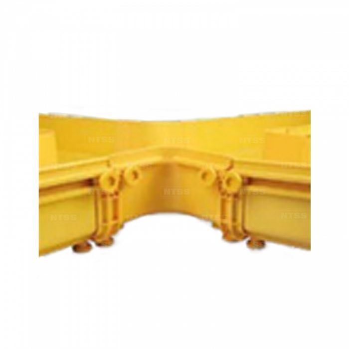 Крышка Х-соединителя оптического лотка NTSS 120 мм, желтая