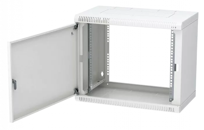 Шкаф телекоммуникационный настенный разборный 19”,9U(600x350), ШТ-НСр-9U-600-350-М дверь металл ССД