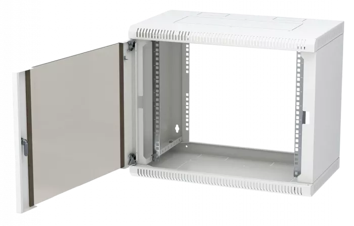 Шкаф телекоммуникационный настенный разборный 19”,12U(600x550), ШТ-НСр-12U-600-550-С дверь стекло ССД