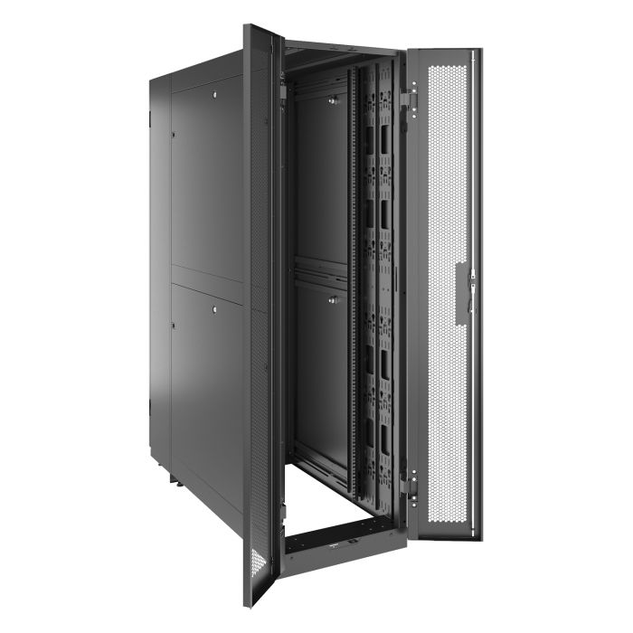 Модульная панель-увеличитель глубины 300мм DS 48U шириной 800мм для систем с боковым охлаждением, черный RAL9005