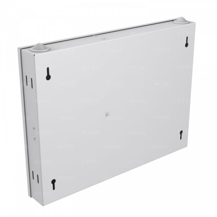  Кросс NTSS оптический настенный частично укомплектованный 16 портов FC/ST (планка FC/ST-2шт, сплайс-кассета-1шт) серый RAL 7035