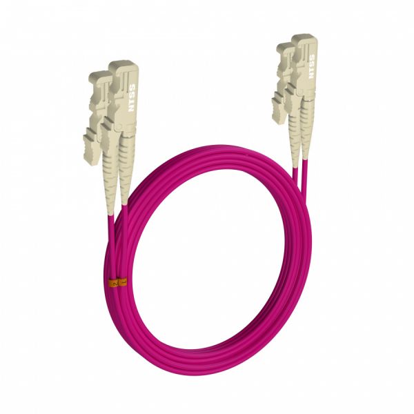 Шнур оптический NTSS dpc E2000/UPC-E2000/UPC 50/125 OM4 3.0мм 25м LSZH (патч-корд)