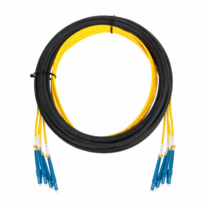 Сборка кабельная бронированная NTSS 4ов, LC/UPC-LC/UPC 9/125мкм, длина 50м, вывод 0.4м, буфер 3мм в бухте