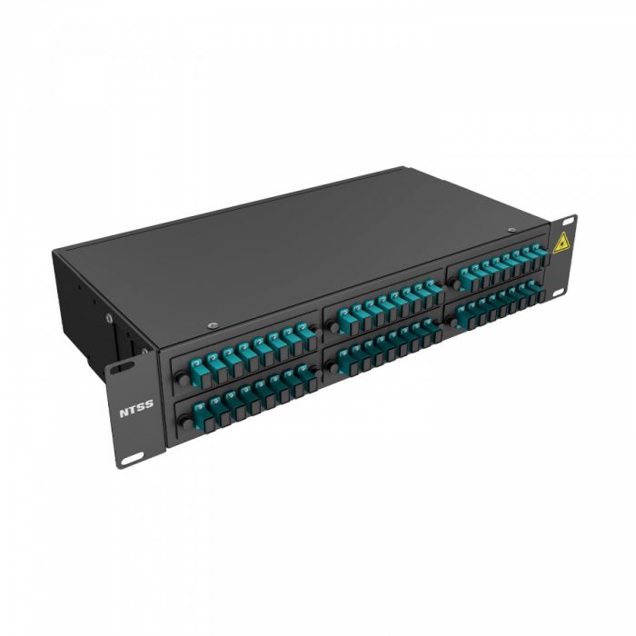 Кросс 19" NTSS PREMIUM, предсобранный 2U, 32 порта SC/UPC, 50/125 мкм OM3, черный