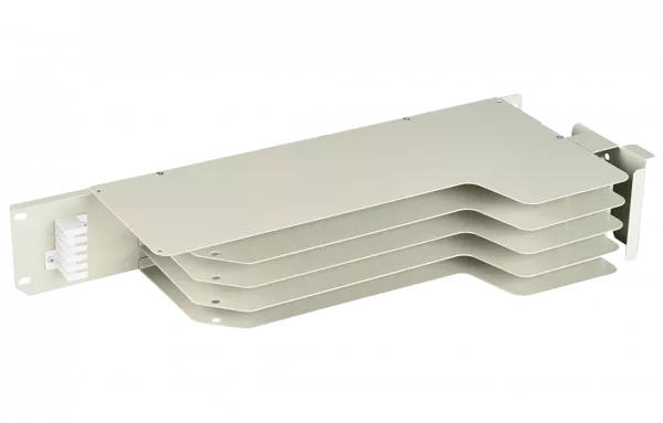 Блок кроссовый 19" 2U на 4 модуля П КБ4-П ВОКС-ФП (корпус)