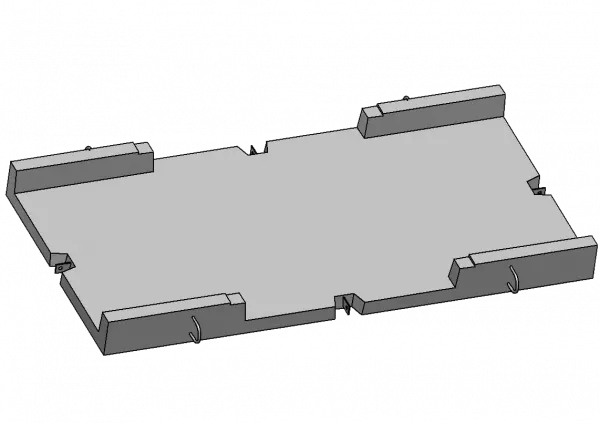 Лоток экранированный разветвительный малый на 4 направления (ЛЭРМ-4)
