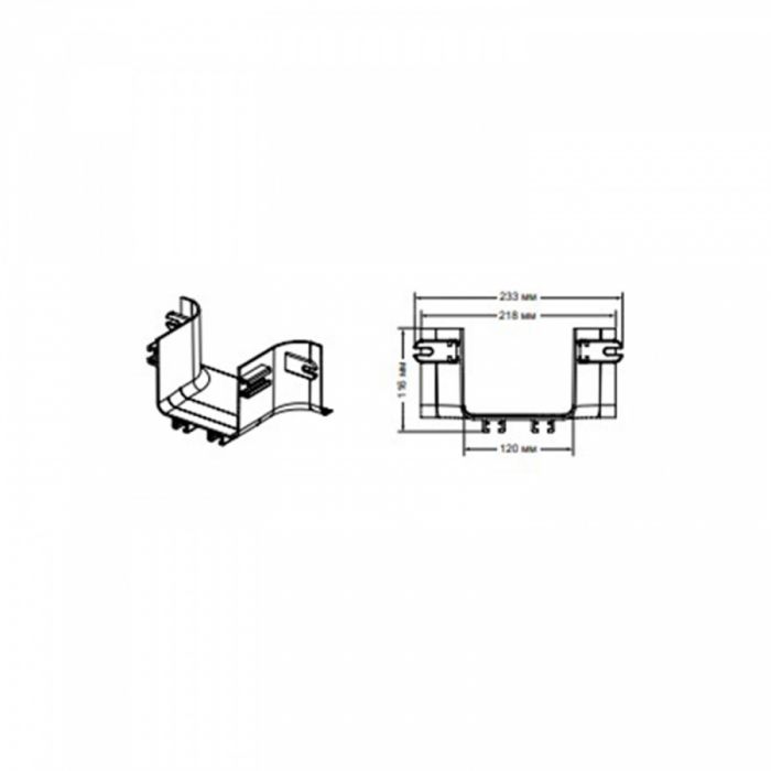 Врезной Т-образный отвод NTSS 120*100