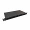 Кросс NTSS оптический 19'' укомплектованный 1U, 24 порта SC/UPC duplex, 50/125 мкм ОМ3 (сплошная панель, сплайс-кассета 2шт, пигтейлы, КДЗС, адаптеры) черный RAL 9005