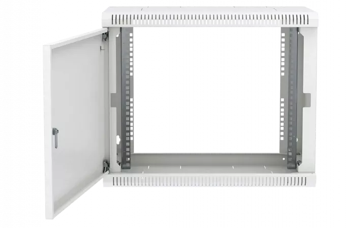 Шкаф телекоммуникационный настенный разборный 19”,9U(600x350), ШТ-НСр-9U-600-350-М дверь металл ССД
