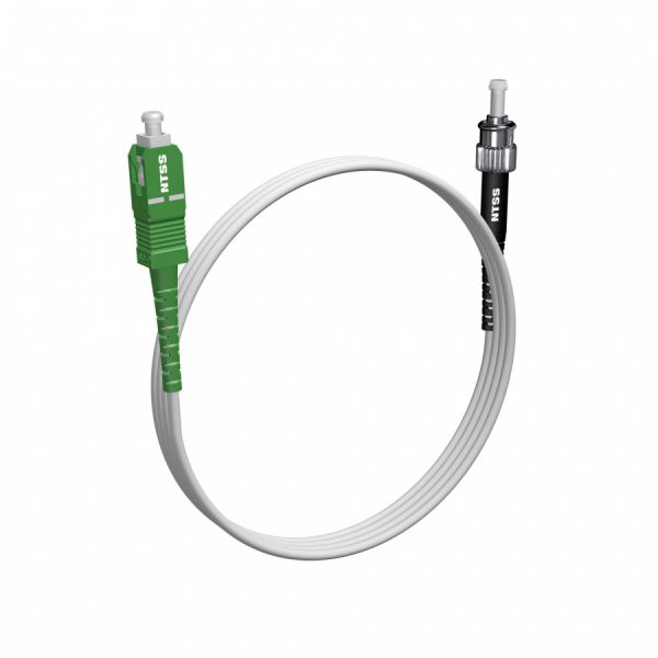 Шнур оптический NTSS PREMIUM spc SC/APC-ST/UPC 9/125 G.657A1 3.0мм 2м LSZH (патч-корд)