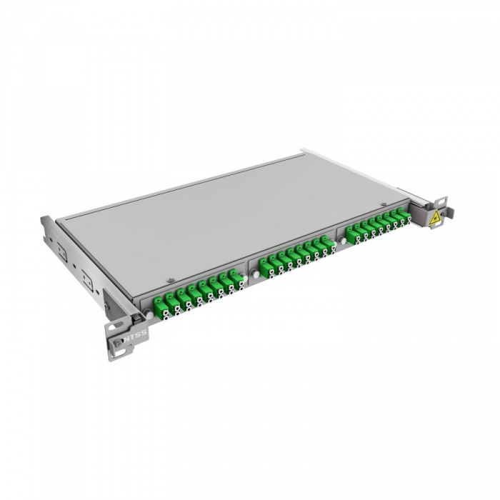 Кросс 19" NTSS PREMIUM выдвижной, предсобранный 1U, 24 порта LC/APC duplex, 9/125 мкм